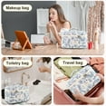 thumbnail image 3 of Soda Candy Large Makeup Bag Cotton Cosmetic Bags for Travel Cute Floral Coquette Aesthetic Toiletry Bag for Women, 3 of 7