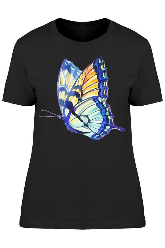 Watercolor Swallowtail Butterfly T-Shirt Women -Image by Shutterstock, Female Small