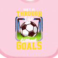 thumbnail image 4 of Inktastic Soccer Funny Goals Boys or Girls Baby Bib, 4 of 4