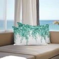 thumbnail image 5 of Waterproof Throw Pillow Covers Set of 2, 20x12 Inch Teal Botanical Decorative Pillowcases Outdoor Pillow Slip Cushion Covers Set for Couch Tent Watercolor Greenery Eucalyptus Leaves, 5 of 7
