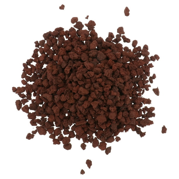 BRIGHTFUFU 500 g de acuario rocas volcánicas de peces ornamento de ornamento material de filtro de piedra (rojo oscuro)