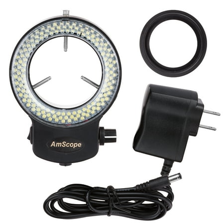 Amscope 144 Led Adjule Compact Microscope Ring Light Adapter Amscope 144 Led Adjule Compact Microscope Ring Light Adapter With Black Finish New