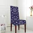 thumbnail image 4 of Spider Web Dining Chair Slipcovers Chair Protectors Seat Covers For Dining Room Hotel Kitchen Purple, 4 of 8