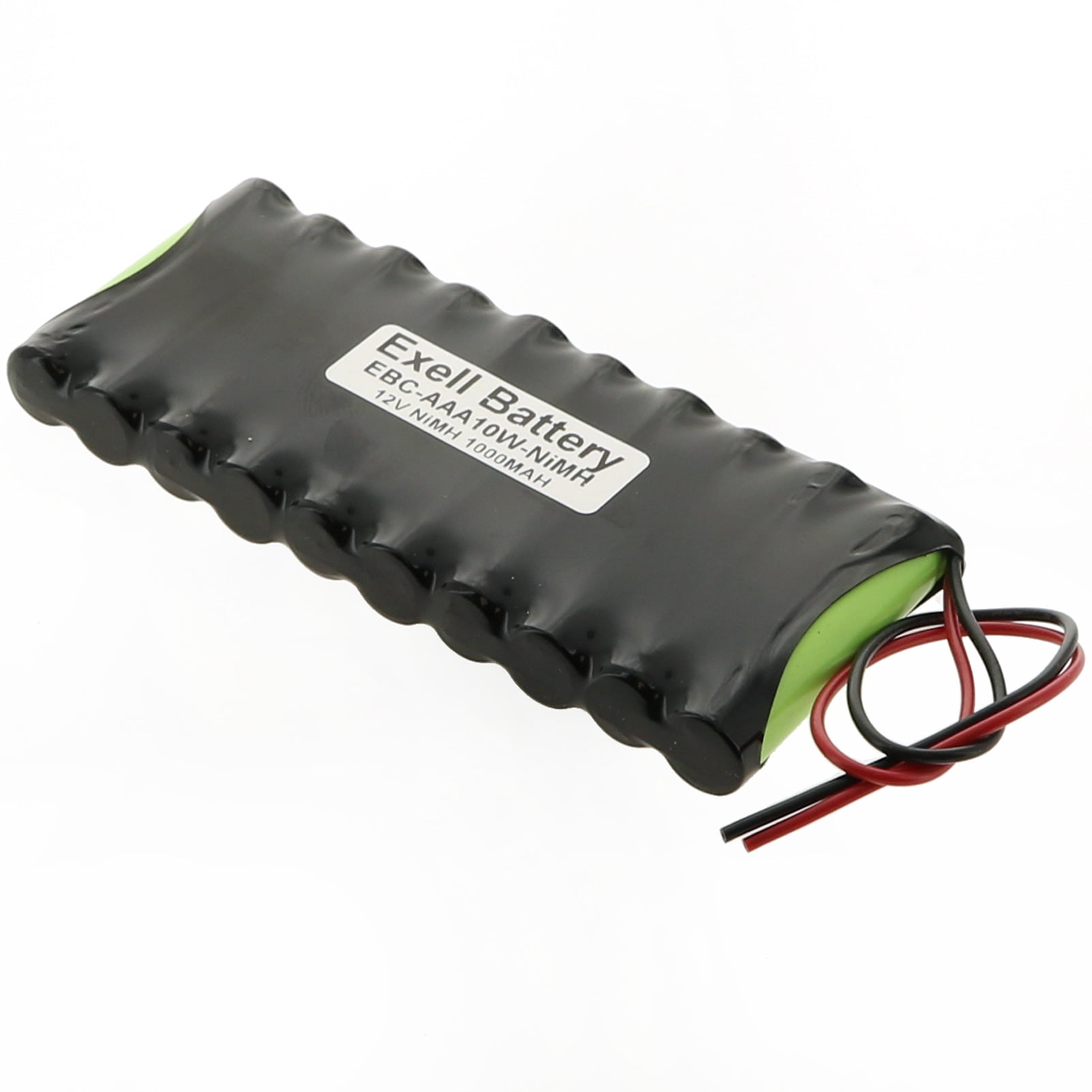 Exell 12V 1000mAh NiMH Battery Pack w/ 20AWG Open End Wire Leads