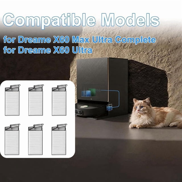 6 Filtros HPEA para Accesorios de Aspiradora para X60 Max Ultra / X60 Ultra
