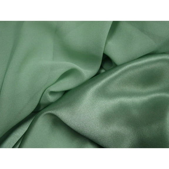 Bamboo Green viscose modal satin weave fabric ~ 44quot; wide.(24)