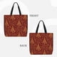 thumbnail image 2 of Disketp Christmas Tree On A Red Background Bolsa Tote de Lona para Mujer, Bolso de Hombro y Cruzado con Cierre de Cremallera, 2 of 7
