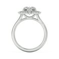 thumbnail image 3 of Brig Jewel 14K White Gold Plated Ring - 1.5 Ct Heart Cut Moissanite Engagement Ring - Elegant Cluster Ring for Women's - Perfect Wedding Rings - Ideal Gift for Her on Special Days, 3 of 4
