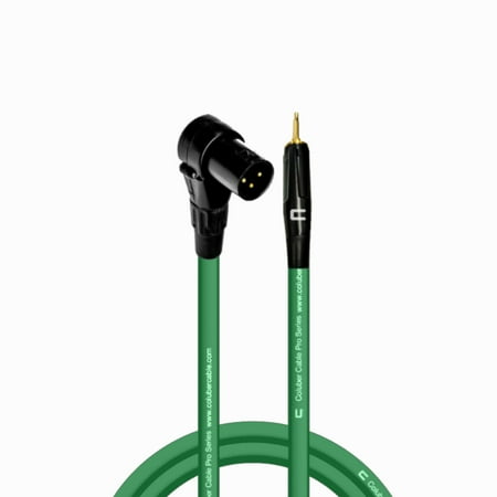 Coluber Cable Right Angle Male XLR - 3.5 TS Male 3-Pin Microphone Connector