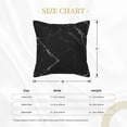 thumbnail image 4 of Bingfone Decorative Pillow Covers 16"X16" Black Marble Texture Abstract Couch Pillow Cases Modern Farmhouse Covers For Couch Sofa Bed, 4 of 9