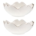 thumbnail image 3 of 2PCS Flower Ceramic Seasoning Dipping Bowl Sakura Design Porcelain Sauce Dish Plate for Condiment Kitchen BBQ (Blanco), 3 of 7