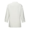 thumbnail image 4 of Hauts pour Femmes Manches Longues Mode pour Femmes Col en V Col Montant Manches Longues Blouse Décontractée Hauts Chemise, 4 of 8