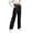 *Black, variant on ClodeEU Women's High Waist Straight Leg Pants, Solid Color Casual Pant for Daily Streetwear ,Women's Plus XXXXL
