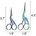 thumbnail image 5 of 2PCS Vintage Stork Shape Sewing Scissors Stainless Steel Tailor Scissors Sharp Sewing Shears for Embroidery, Sewing, Craft, Art Work & Everyday Use, 5 of 5