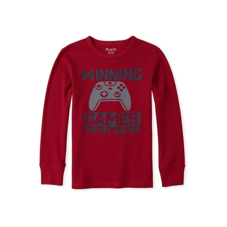 The Children's Place "Winning Games" Long Sleeve Graphic Shirt (Little Boys & Big Boys)