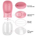 thumbnail image 3 of 1pcs Pet Dog Water Bottle Portable Drinking water feeder for Dogs Outdoor Travel Water Bottle Dogs Water Bowl Pet Supplies ShopWise Round, 3 of 10