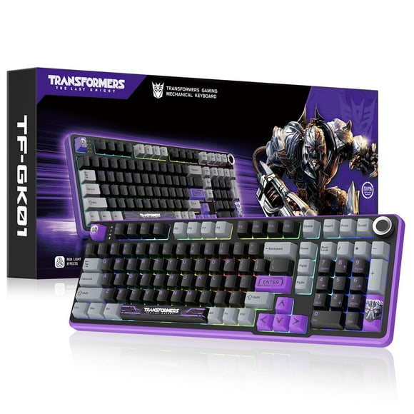 Teclado mecánico Transformers GK01 Megatron RGB Wireless