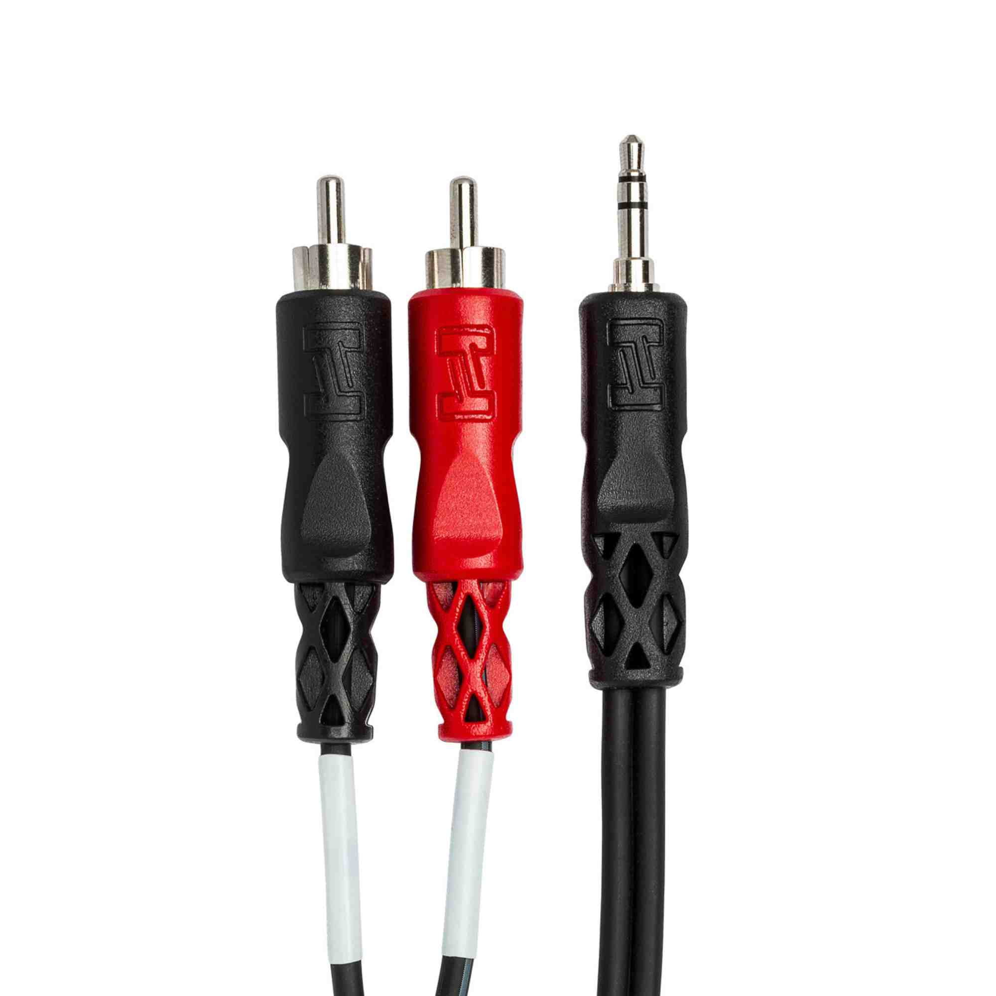 Hosa CMR-225 Stereo Breakout Cable - 3.5 mm TRS to Dual RCA - 25 ft.