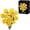 yellow, variant on Purple and Black Roses Bouquet Building Block Set 822 Pieces
