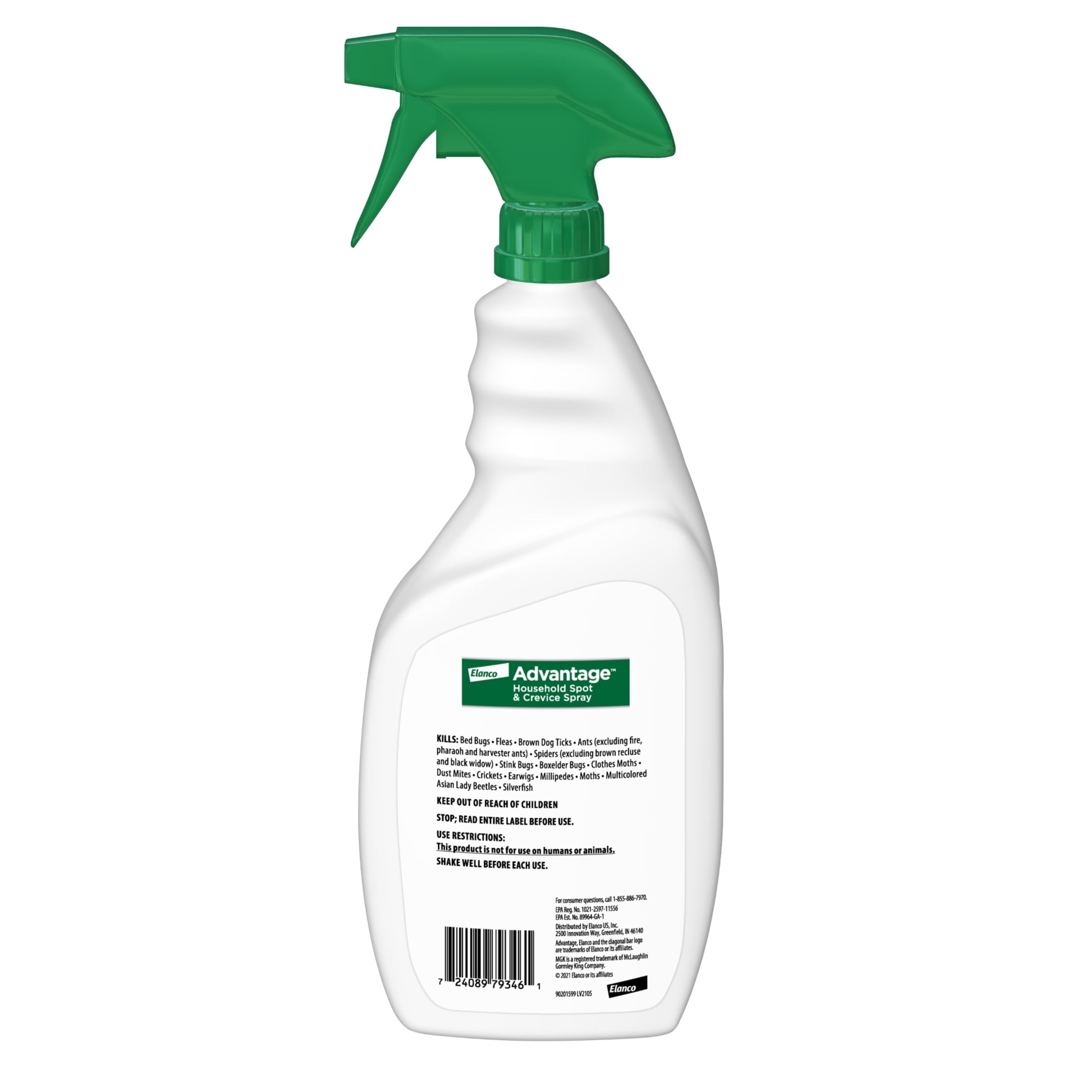 Advantage Carpet & Upholstery Spot Spray, Kills Fleas & Ticks & Bedbugs, 24 oz.