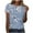 Blue, variant on Womens Tops Dressy Casual Short Sleeve Round Neck Blouses for Women Casual Sexy Generic Blouses for Women