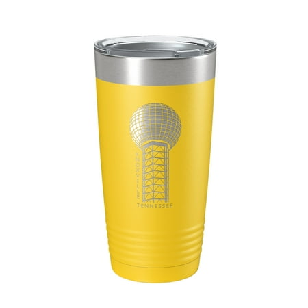 

Sunsphere Tumbler Knoxville TN Travel Mug World s Fair Park Insulated Laser Engraved Coffee Cup 20 oz Yellow