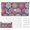 Colorful Mandala Tile, variant on PU Leather Envelopes Wallet, Savin Wallet, Cute Budget Envelope with 4 Dividers & 1 Sheets Budget Labels Night Sky