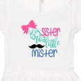 thumbnail image 4 of Inktastic Big Sister to a Little Mister Bow and Mustache Girls Toddler Dress, 4 of 5