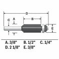 thumbnail image 3 of Bosch 85269M 3/8-Inch x 1/4-Inch Shank Baring Carbide Tip Laminate Trim Bit, 3 of 3
