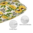 thumbnail image 3 of Yiaed Sunflowers And Butterflies Print Brushed Microfiber Envelope Pillowcases, Standard,Envelope Closure Pillow Cases(No pillow core)-14"x20", 3 of 6