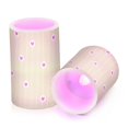 thumbnail image 2 of Pink Love Heart on Yellow Stripes 2 PCS LED Flickering Flameless Candles with Remote Control Realistic 3D Wick Window Candles Sets for Wedding Table Home Decoration Gifts, 2 of 7
