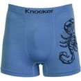 thumbnail image 2 of Knocker Men's Seamless Boxer Brief Stretchable Underwear 6-pcs Set, Assorted Colors MS065, 2 of 2