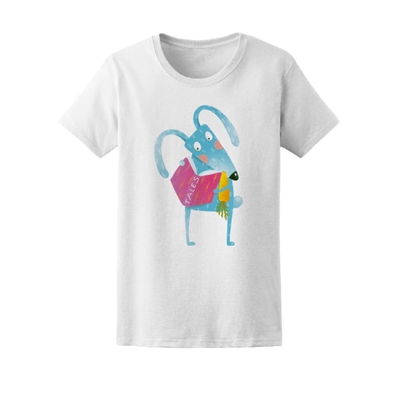 Cute Cartoon Bunny And Tales Tee Women's -Image by Shutterstock