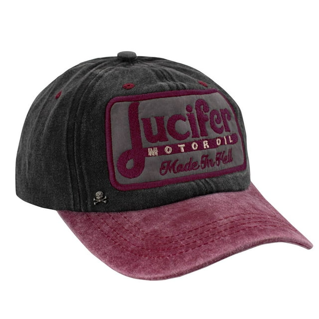 Gorra Baseball Gris Unitalla Lucifer Motor Oil