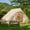 Cotton-No Skylight, variant on Yoleny 12'x8' Inflatable Tent, 96 SFT Blow Up Tent for Camping, 4 Season Oxford Glamping Tents with Clear Skylight, Pump & Stove Jack