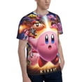 thumbnail image 4 of Unisex Kirby 3d Graphic Print Shirts For Mens Womens Casual Short Sleeve Tee Shirts Top, 4 of 7