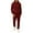 Wine, variant on Fgvctg Sweat Set for Men 2 Piece Fall Lounge Hoodie Athletic Sweatsuits Comfy Jogger Sweatpants Oversized Sweatshirts Tracksuit with Pockets White S