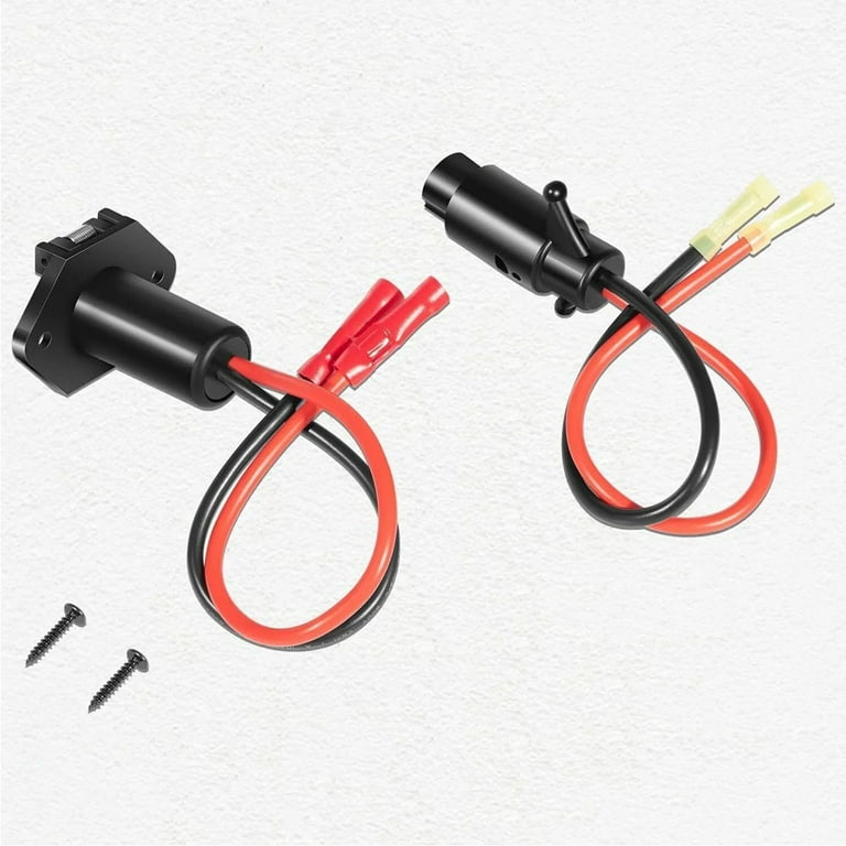 Pactrade Marine Boat Trolling Motor Plug & Socket Set 12V 2-Wire 8 - Foto 5