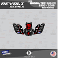 thumbnail image 3 of Kalair GFX Graphics Kit for Honda TRX 300EX MAIER PLASTICS (1993-2006) Revolt Series, 3 of 5