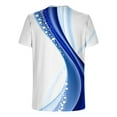 thumbnail image 5 of Lilgiuy Oversized Shirt for Men Casual T-Shirt Fun 3D Printed O-Neck Short Sleeves Tees Shirts Pullover for Fitness Exercise Blue(M-5Xl), 5 of 5