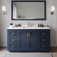 thumbnail image 2 of Wyndham Collection Miranda 66" Wood Single Bathroom Vanity in Blue/Gold, 2 of 6