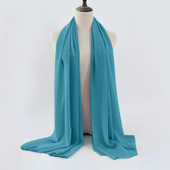 Baberdicy G50 Pearl Hijab Scarf - Chiffon Hijab with Beaded Trim, Lightweight Muslim Head Cover for Women, AL One Size