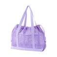 thumbnail image 2 of Extra-Large Drawstring Mesh Beach Bag With Reinforced Handles And Bottom Band, 12.99 Inch x 10.62 Inch Spacious Design For Towels Sandals And Snacks A, 2 of 6
