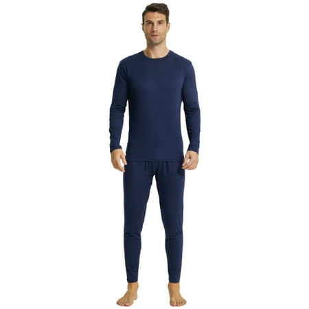 LANBAOSI Long John for Men Thermal Underwear Set 2 Piece Top & Botttoms Size M