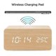thumbnail image 2 of Wooden Digital Alarm Clock With Wireless Charging,adjustable Brightness Dimmer And Alarm Volume(bamboo), 2 of 3