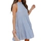 thumbnail image 1 of Vestido De Verano Suelto De Línea A, Vestido Informal Sin Mangas Con Lazo En La Espalda, Dobladillo Con Volantes, Cuello De Hongo Para El Día A Día, Para Fiesta En La Playa Ccdes Otros, 1 of 7