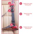 thumbnail image 5 of Ajustador de cinturón de seguridad, protector de asiento de coche, ajustador de cinturón de seguridad de viaje de tamaño bolsillo, clip para cinturón de seguridad de coche (azul 1 pieza) brillar Electrónica, 5 of 5