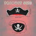 thumbnail image 2 of 12 piezas de disfraces de piratas para niños, 6 sombreros de pirata y 6 parches de ojo de pirata, disfraz de pirata, sombrero, traje de pirata, diadema de pirata, 2 of 3
