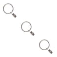 thumbnail image 2 of jesticaly 10 Pcs Rustproof Curtain Rings Home Decoration Shower Curtain Rings Clamps Drapery Clips Bath Curtain Rod Clips Window Accessoy Silver 3.5mm*25mm 3Set, 2 of 6