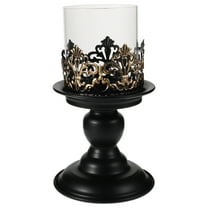 Hemoton European Style Metal Candle Holder Cup, Minimalist Wedding Candle Stand for Living Room Wall Sconce Decoration